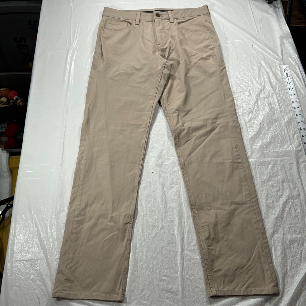 Vineyard Vines Performance Pants Men 30x30 Tan Stretch Golf Chino Career Preppy